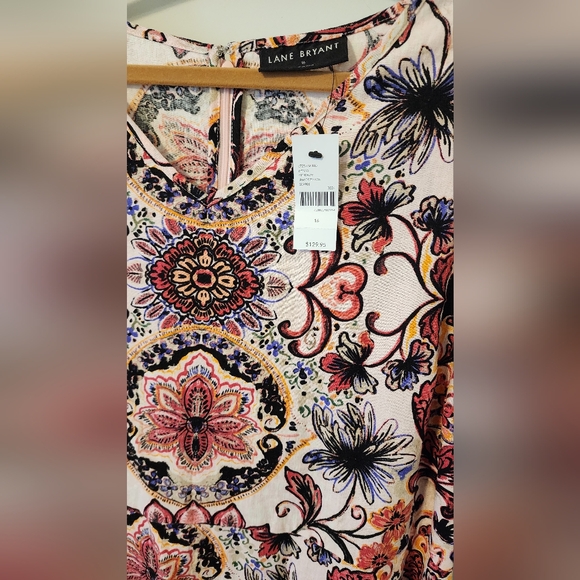 NWT Lane Bryant Floral Dress size 16 Pink and Blacl - Picture 3 of 7